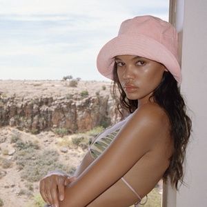 Lack of Colour  wave bucket hat - pink (brand new)